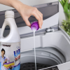 Liquid detergent is made by mixing dry ingredients with a solution of water and solubilizers. The main component of liquid detergent is surfactants, which remove soil from fabric. Anionic surfactants are good for removing particulate soil, while non-ionic